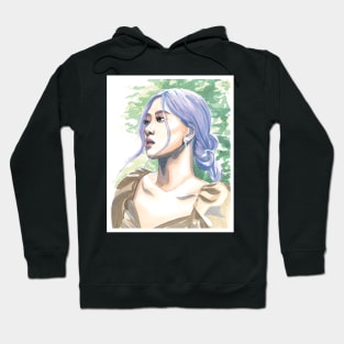 BP Rose Watercolour Painting Hoodie